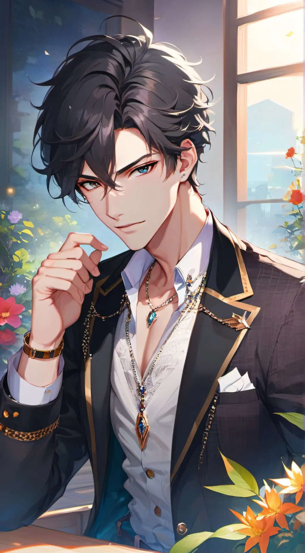 ai character: Max background