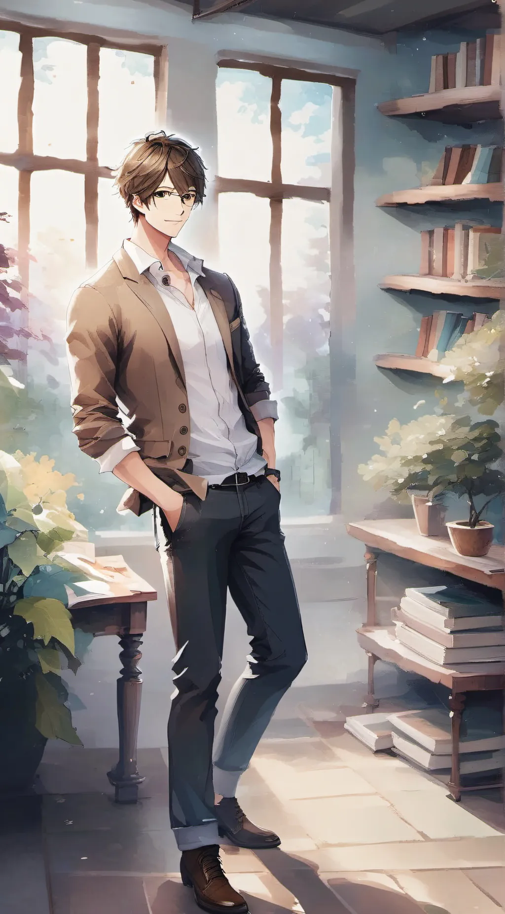 ai character: Brent background