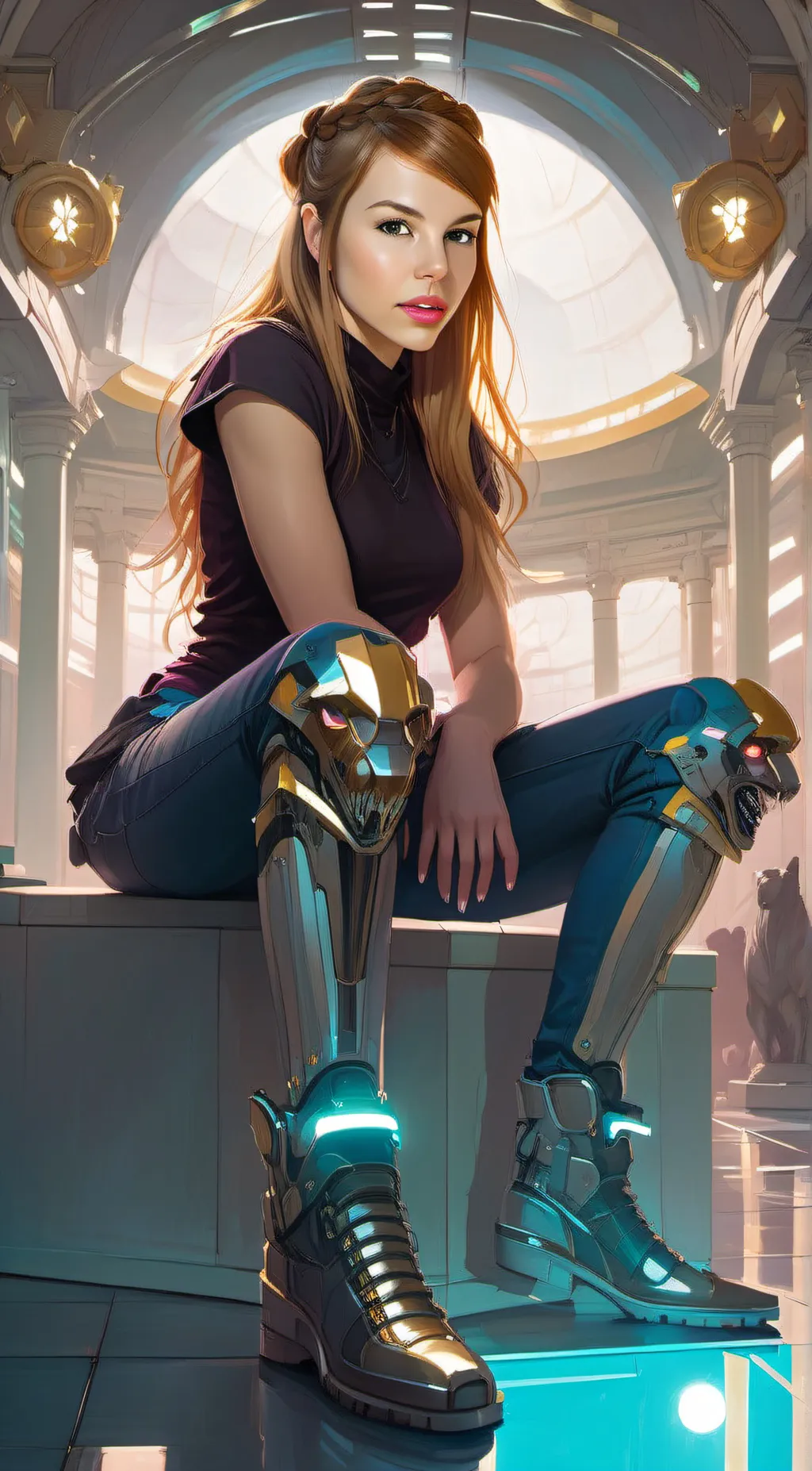 ai character: Aria background