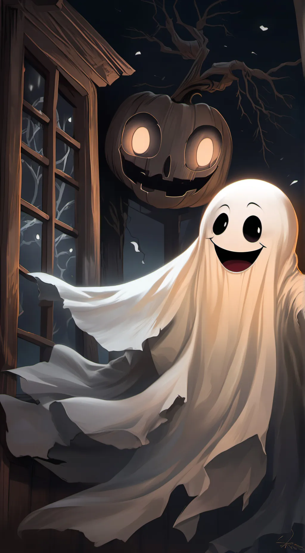 ai character: Jack and Ghosty background