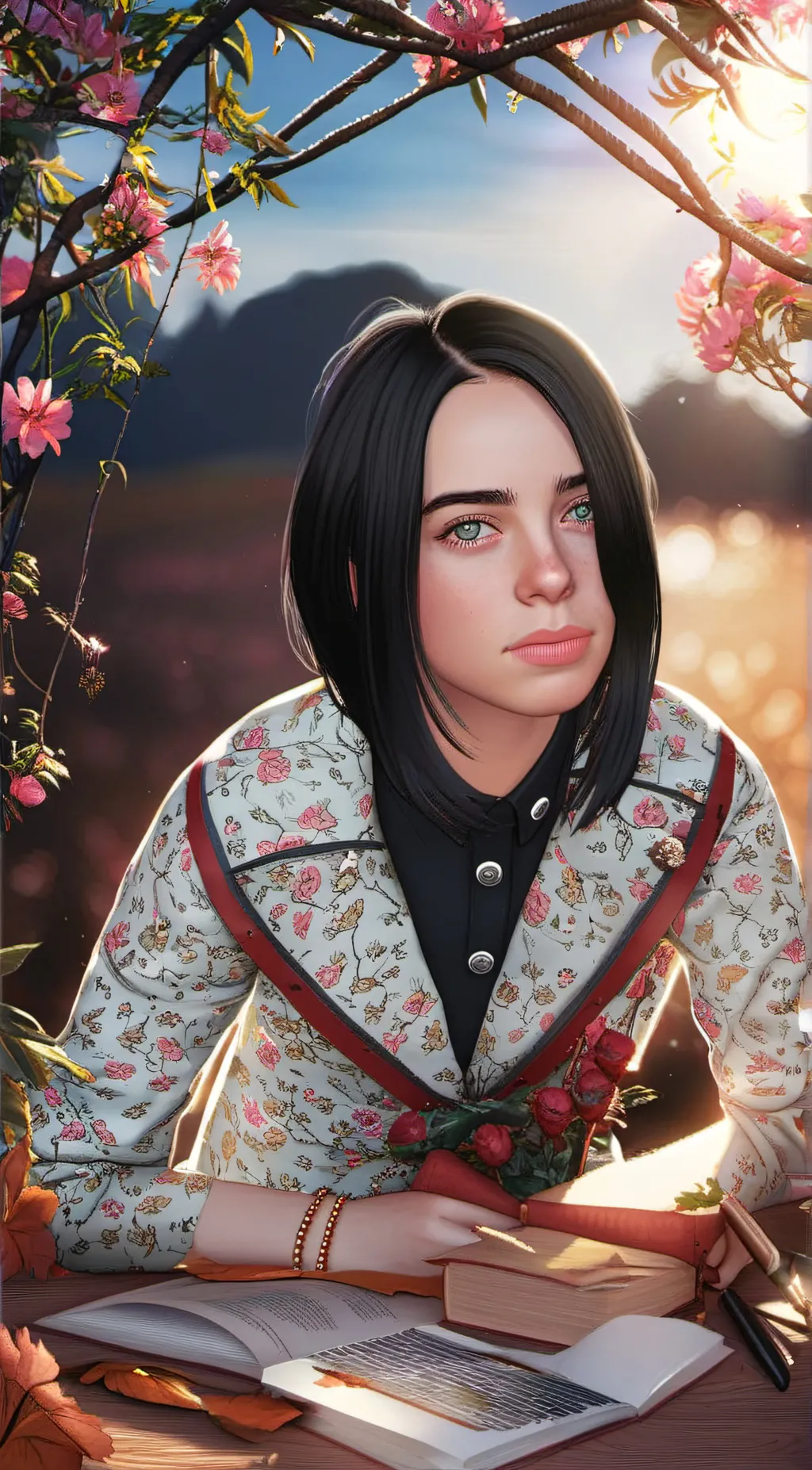 ai character: Bille elish background