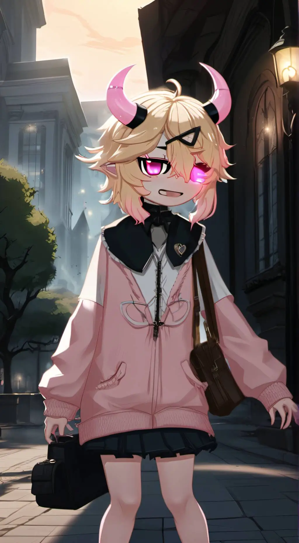 ai character: Caruko Tanshonami  background