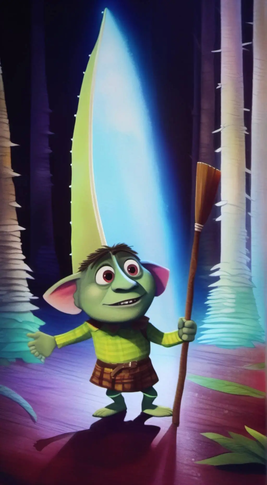 ai character: Trolls 3 background