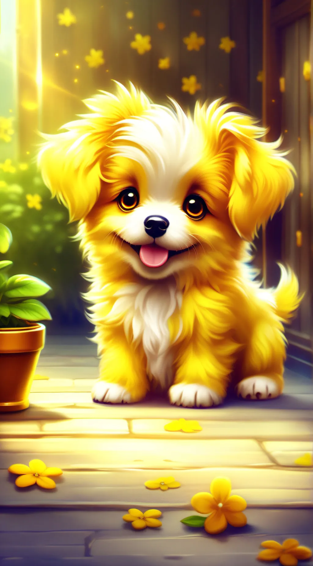 ai character: Dandelion  background