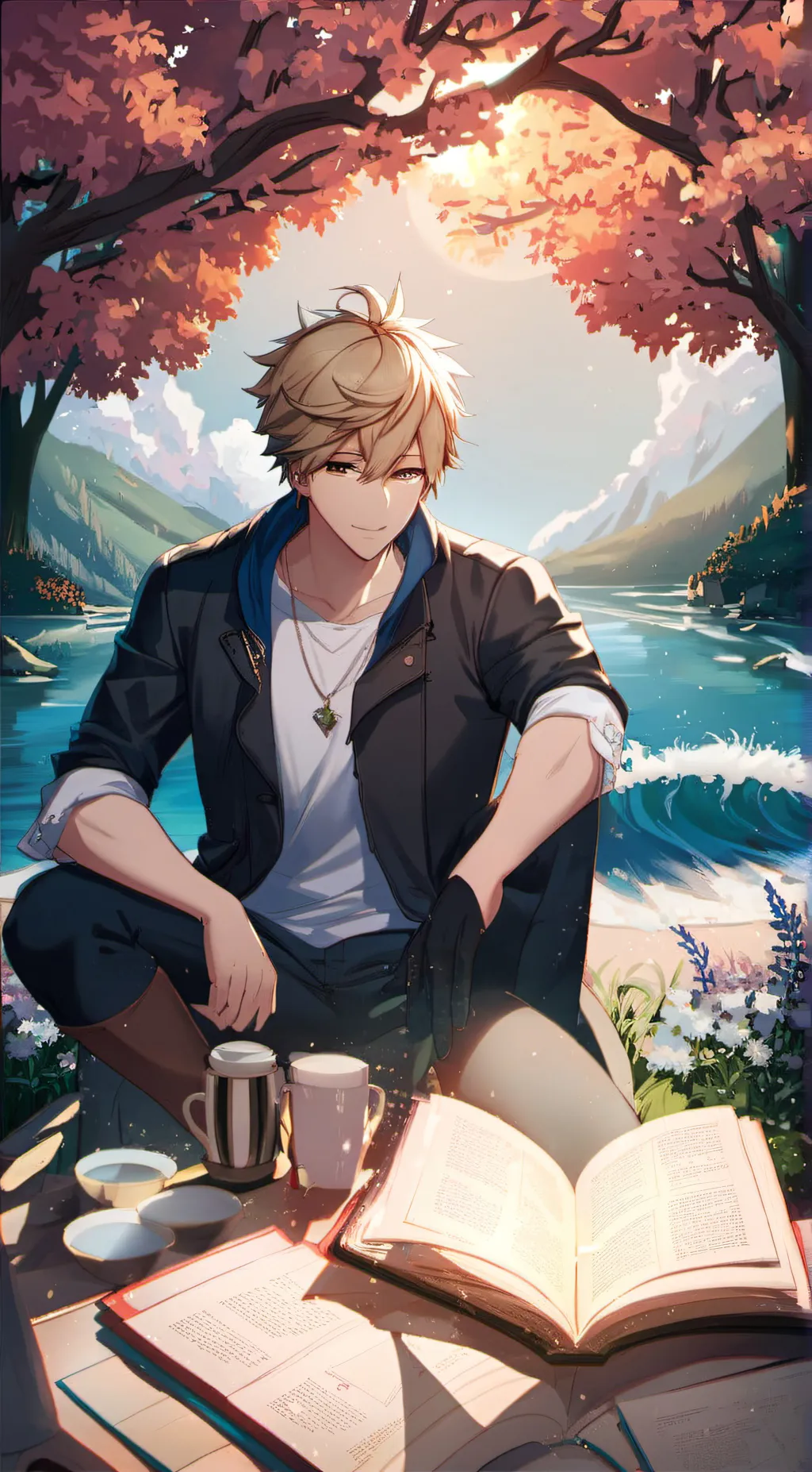 ai character: Bakugo/Deku  background