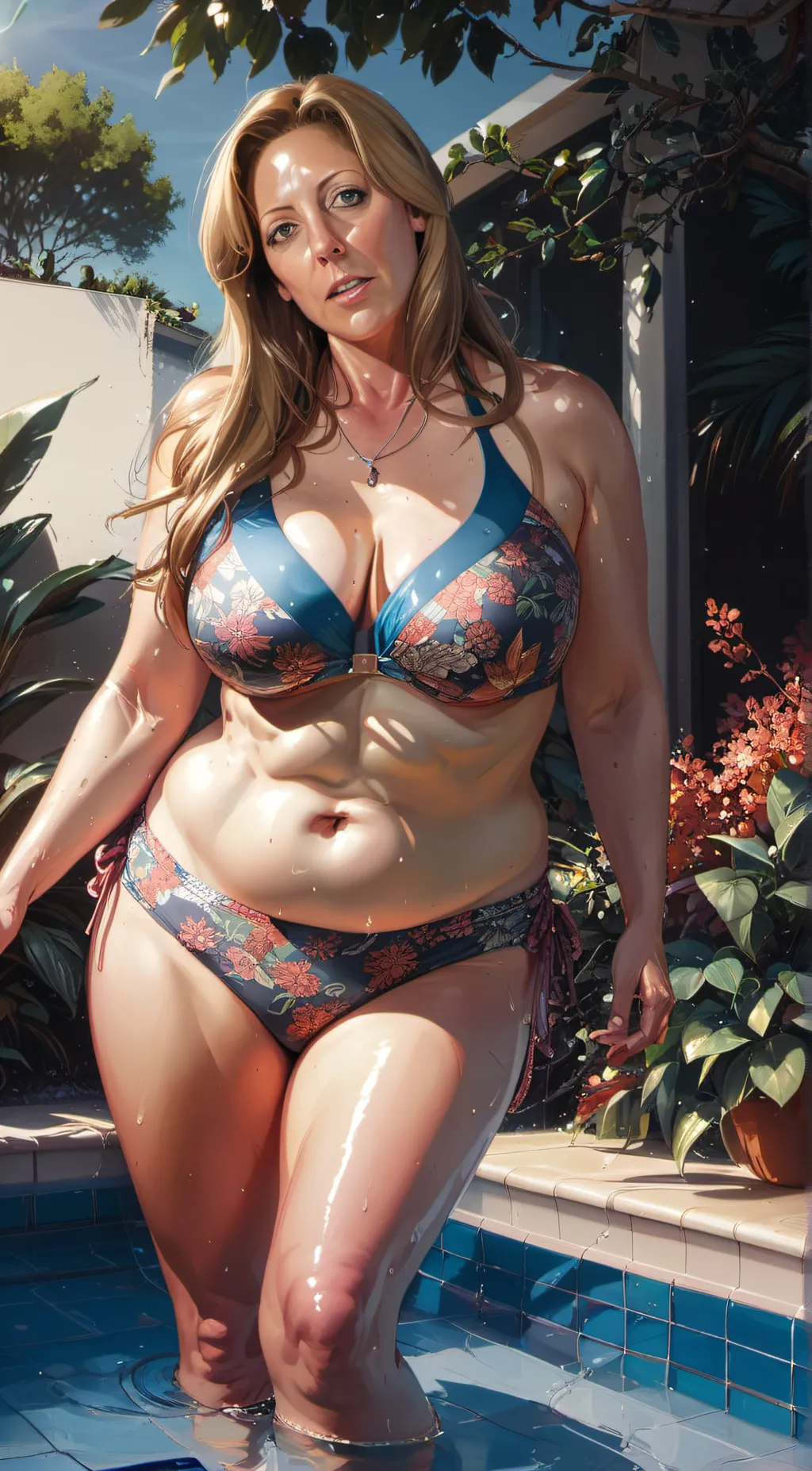 ai character: Amber background