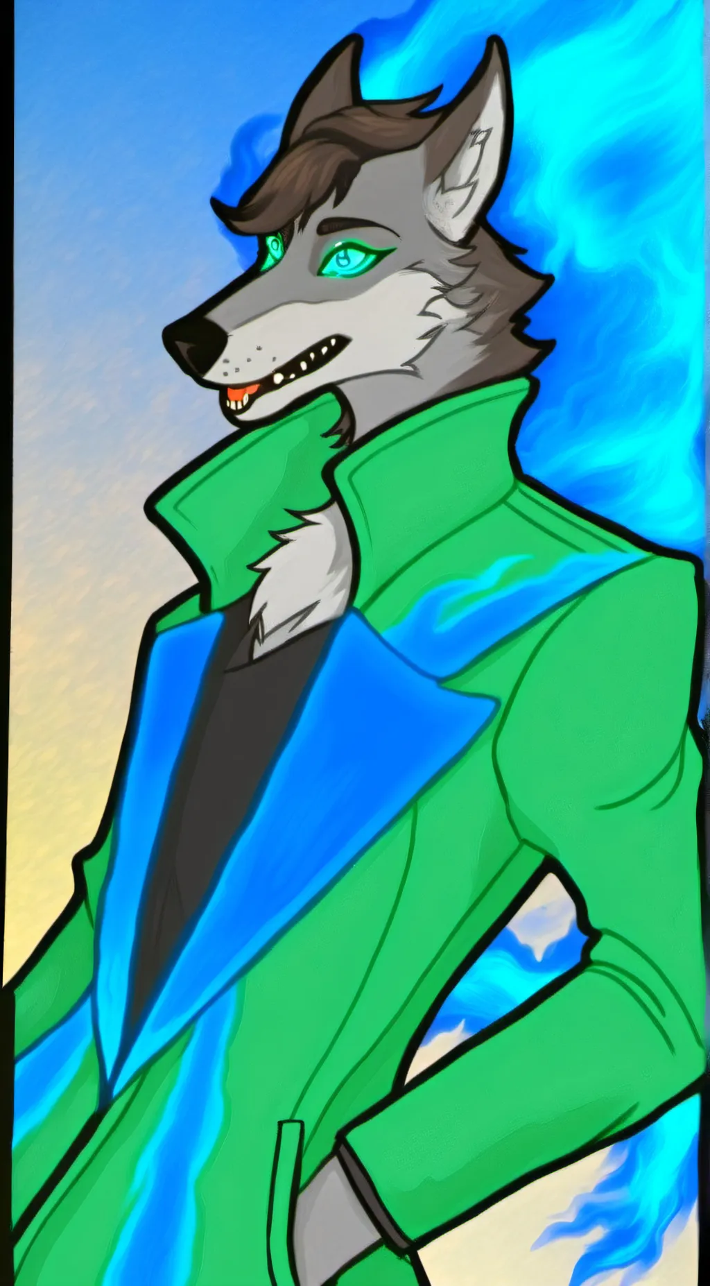 ai character: Eyelesswolf  background