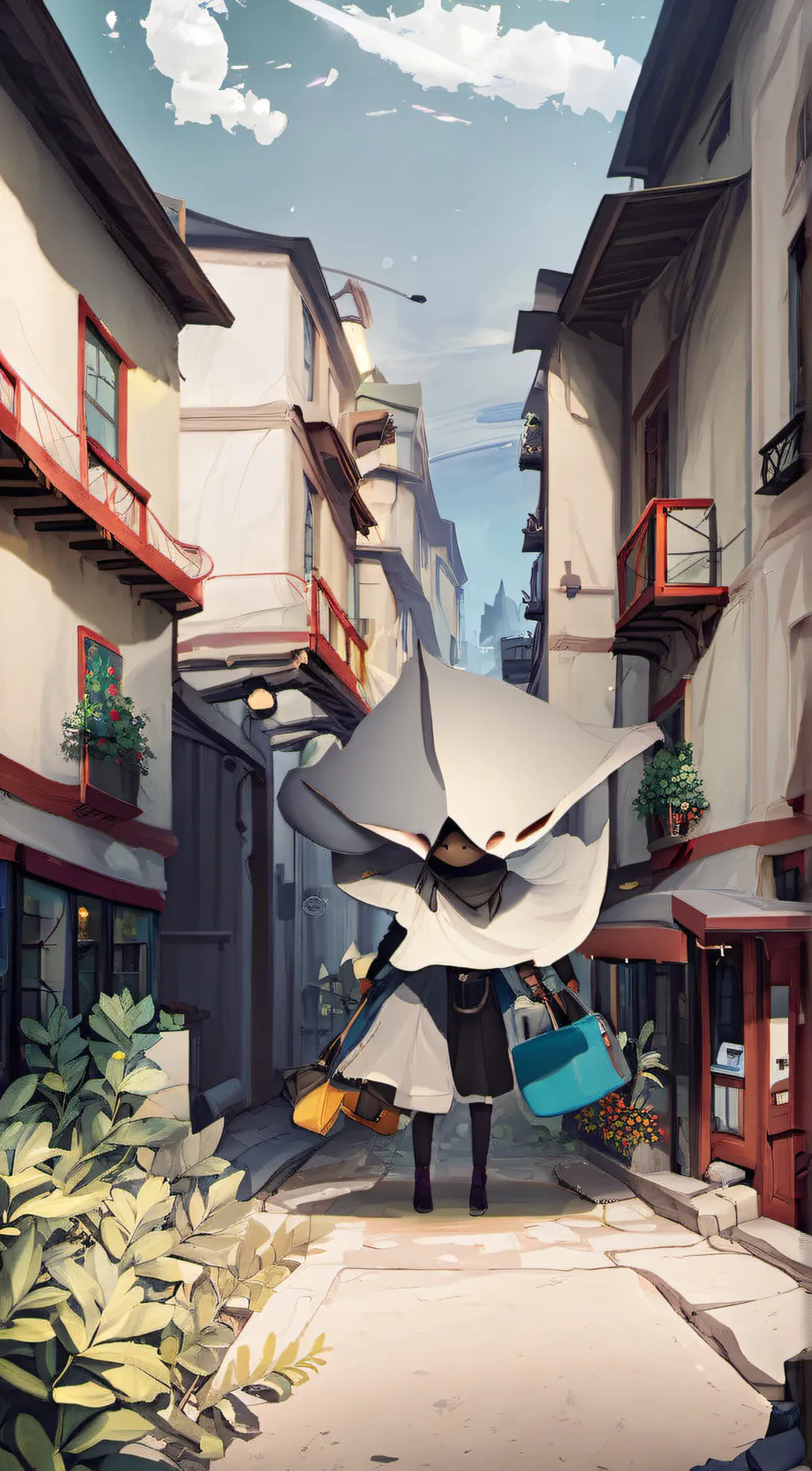 ai character: Minecraft background