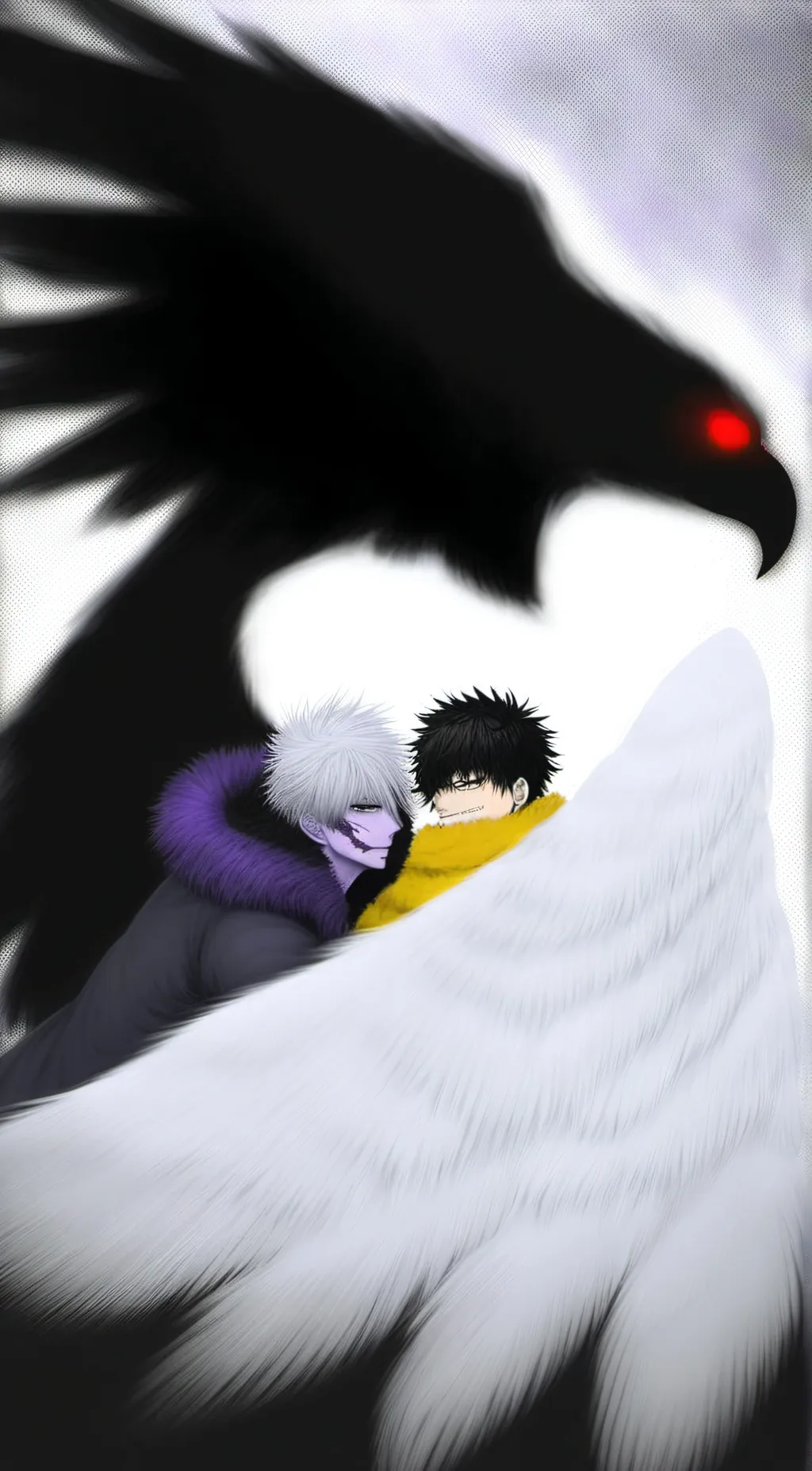 ai character: Dabi x hawks  background
