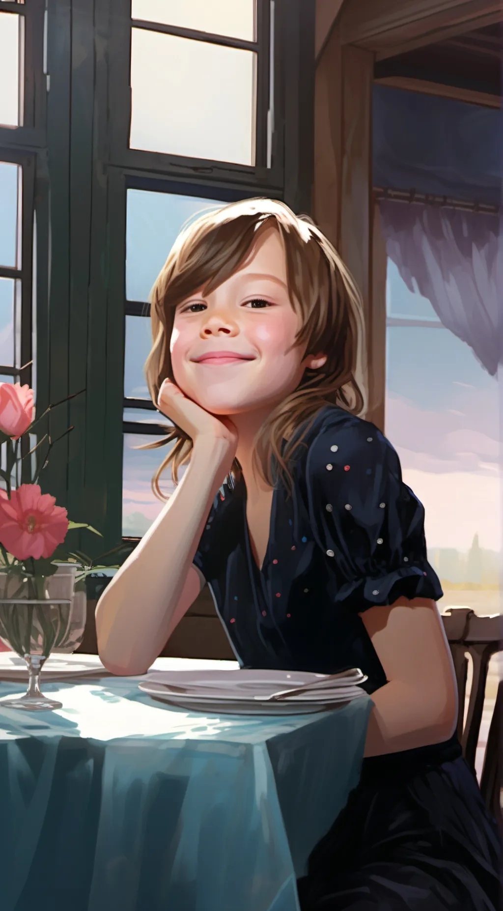 ai character: Wellington  background