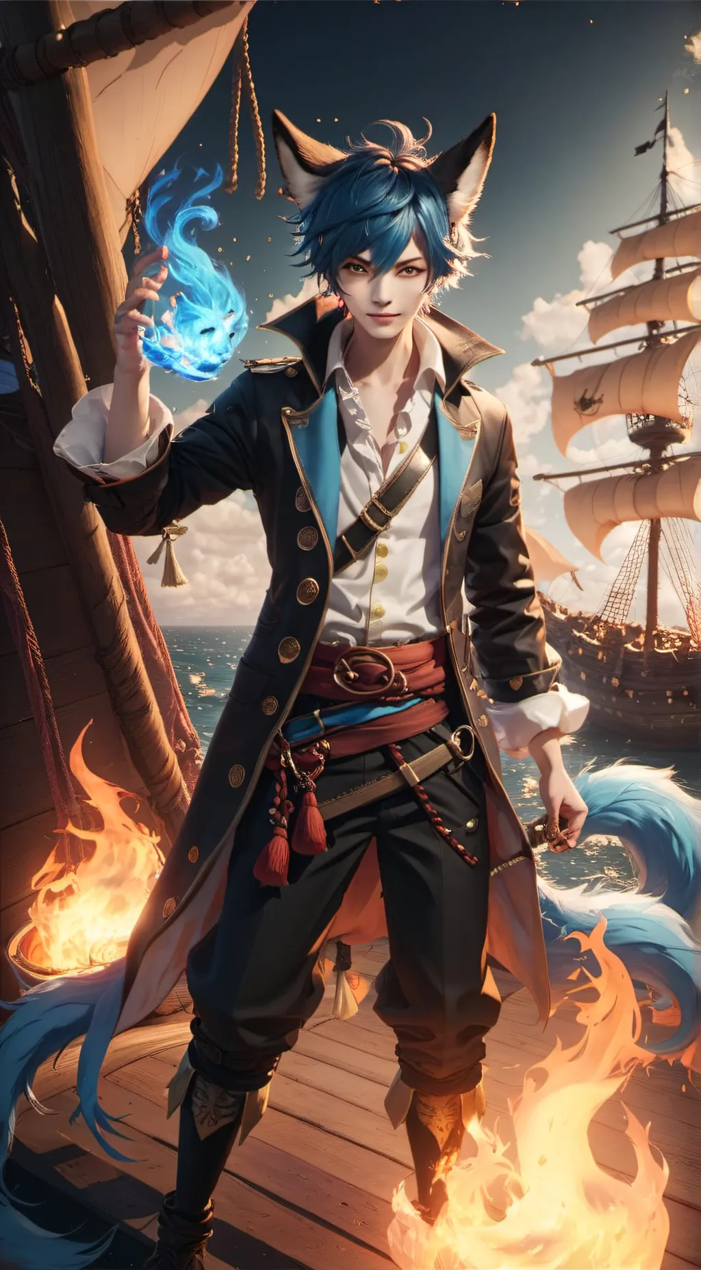 ai character: Keru background