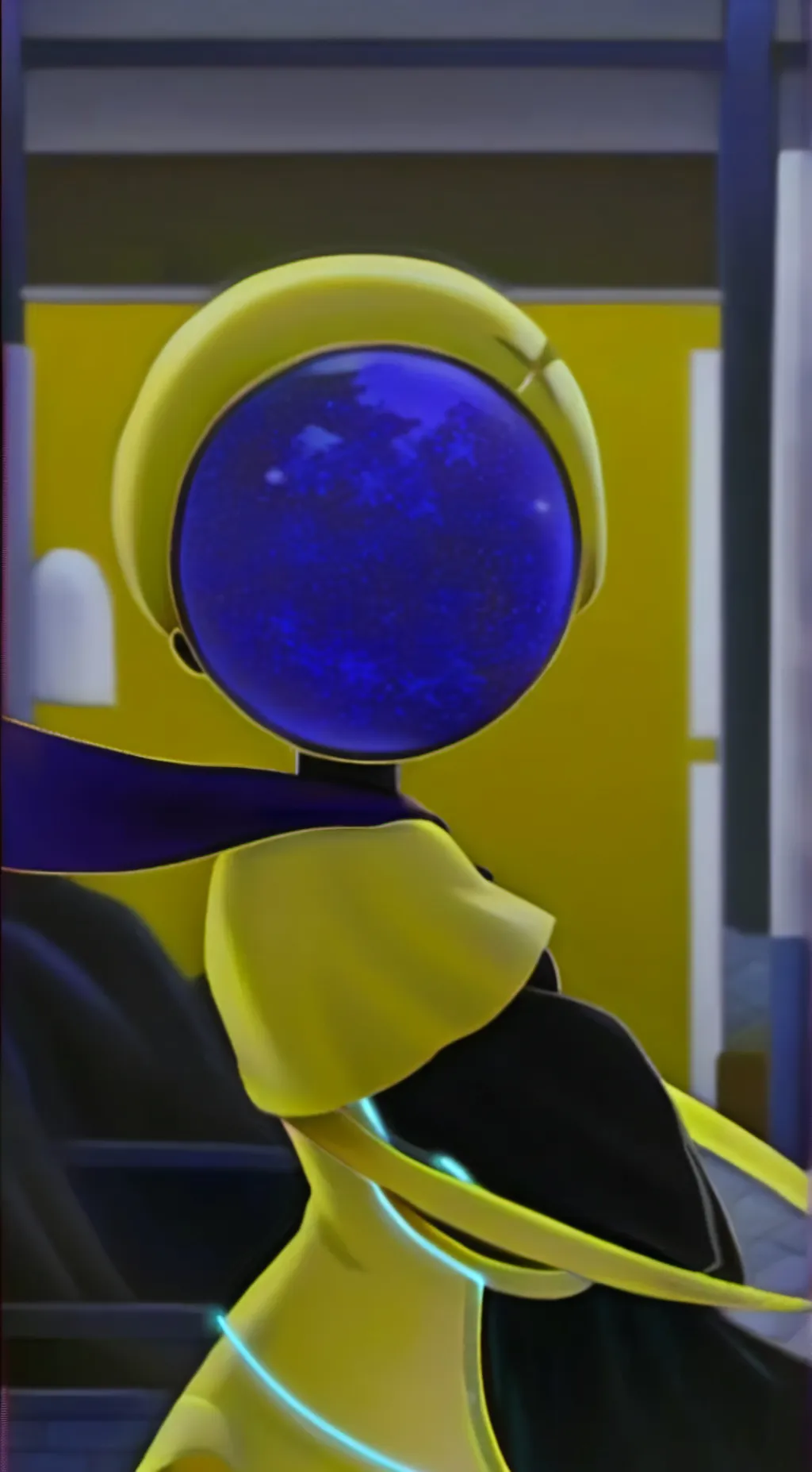 ai character: Yellow background