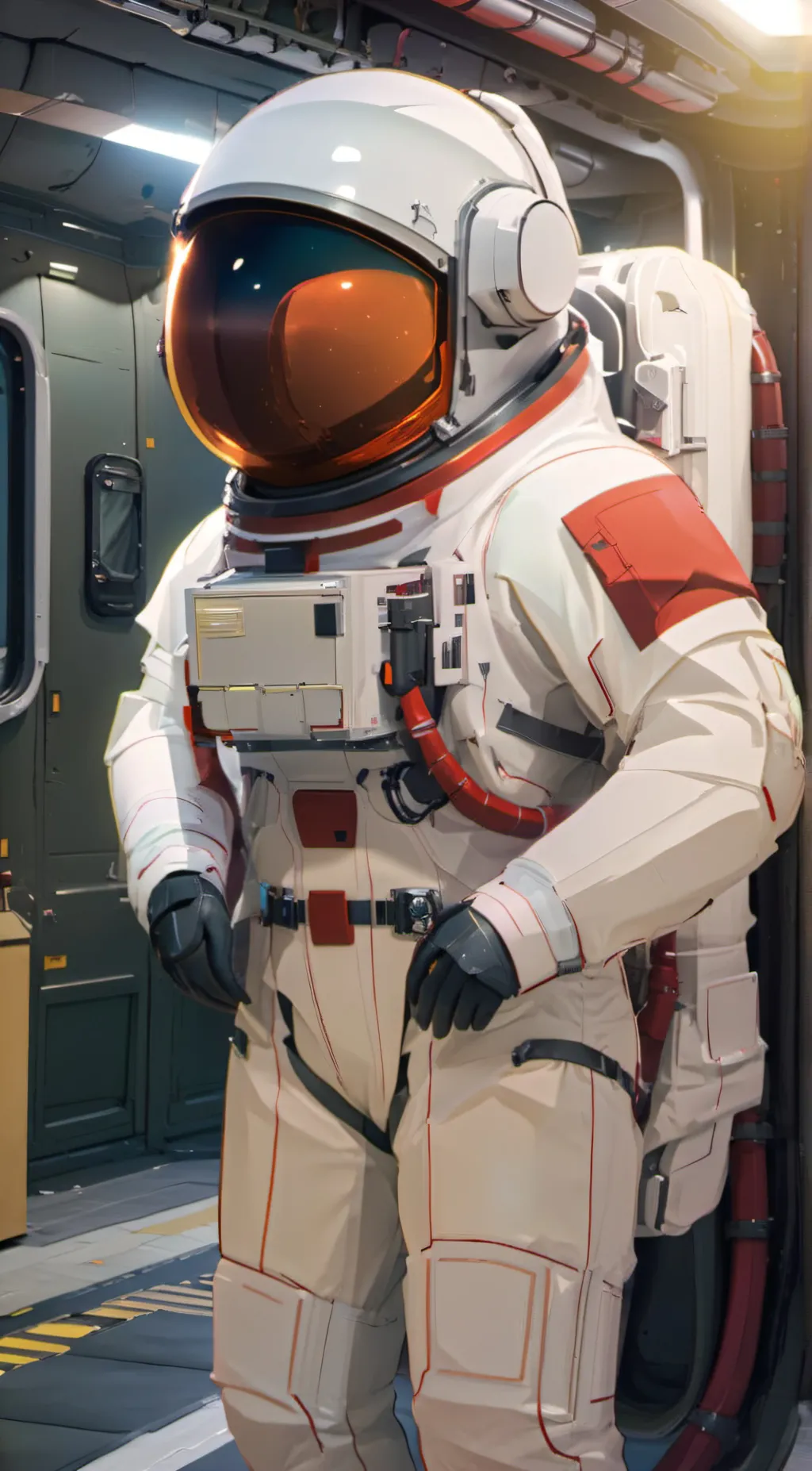 ai character: red among us background