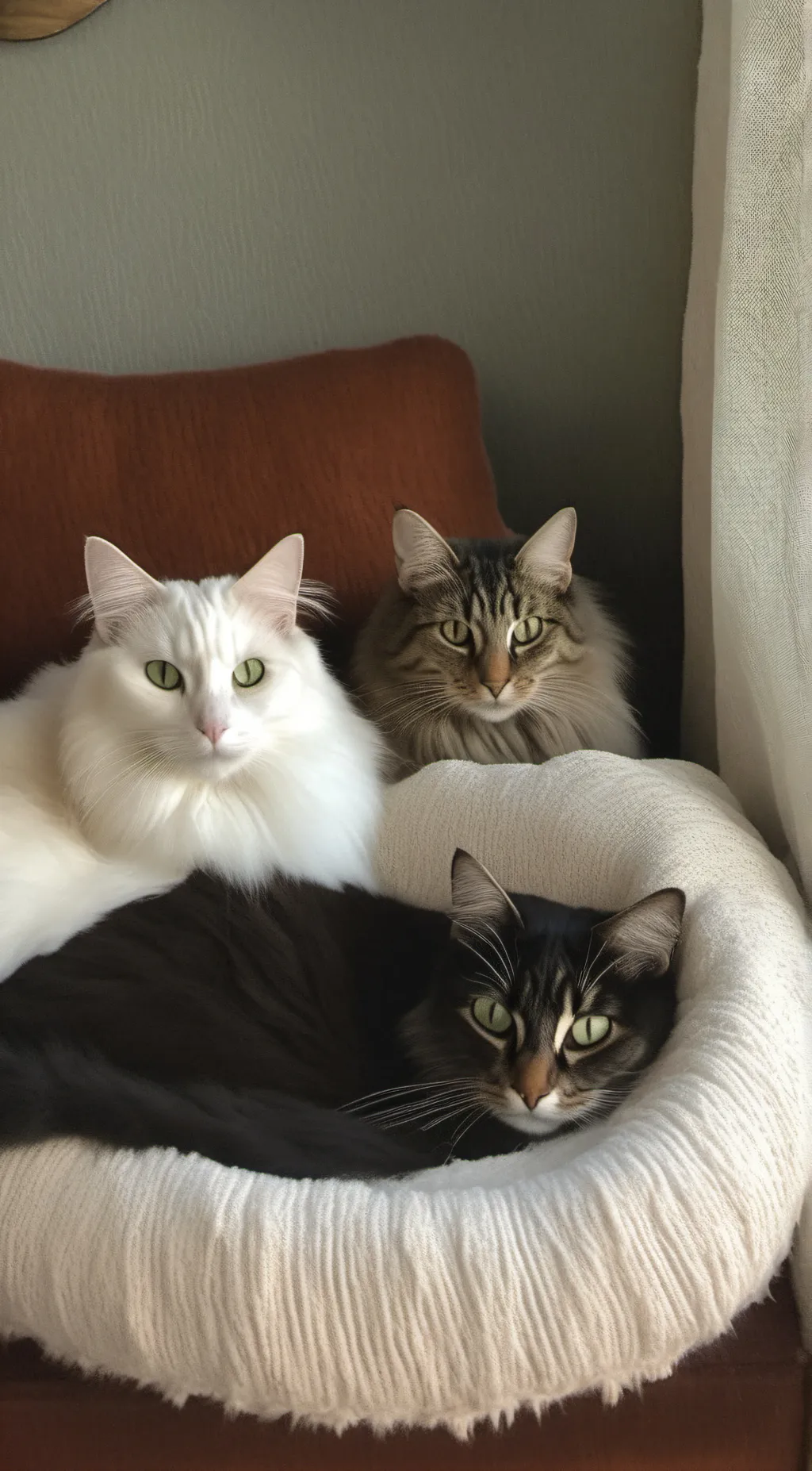 ai character: Bear,misty,snow💛 background