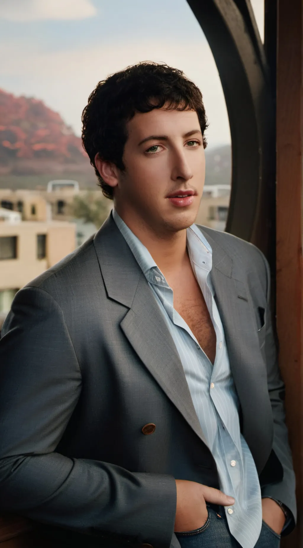 ai character: Sdam Adandler  background