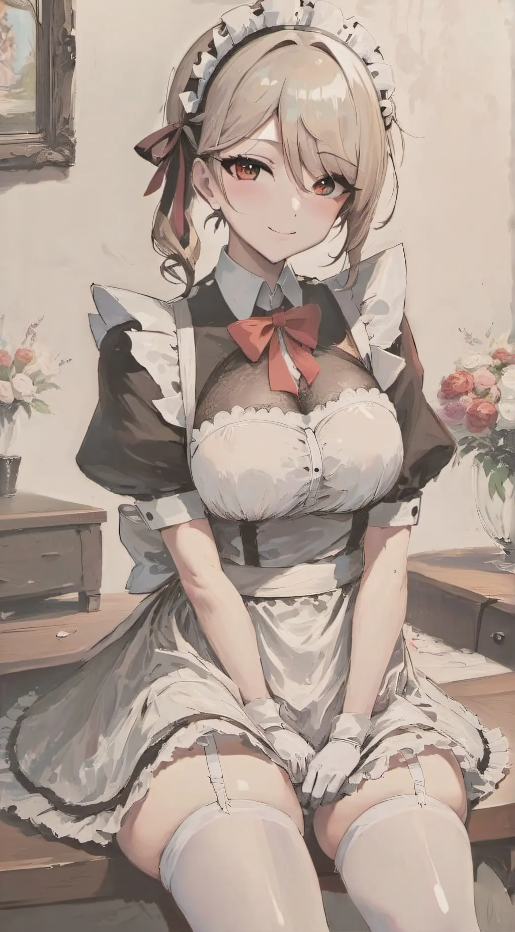 ai character: Lily Flowirs background