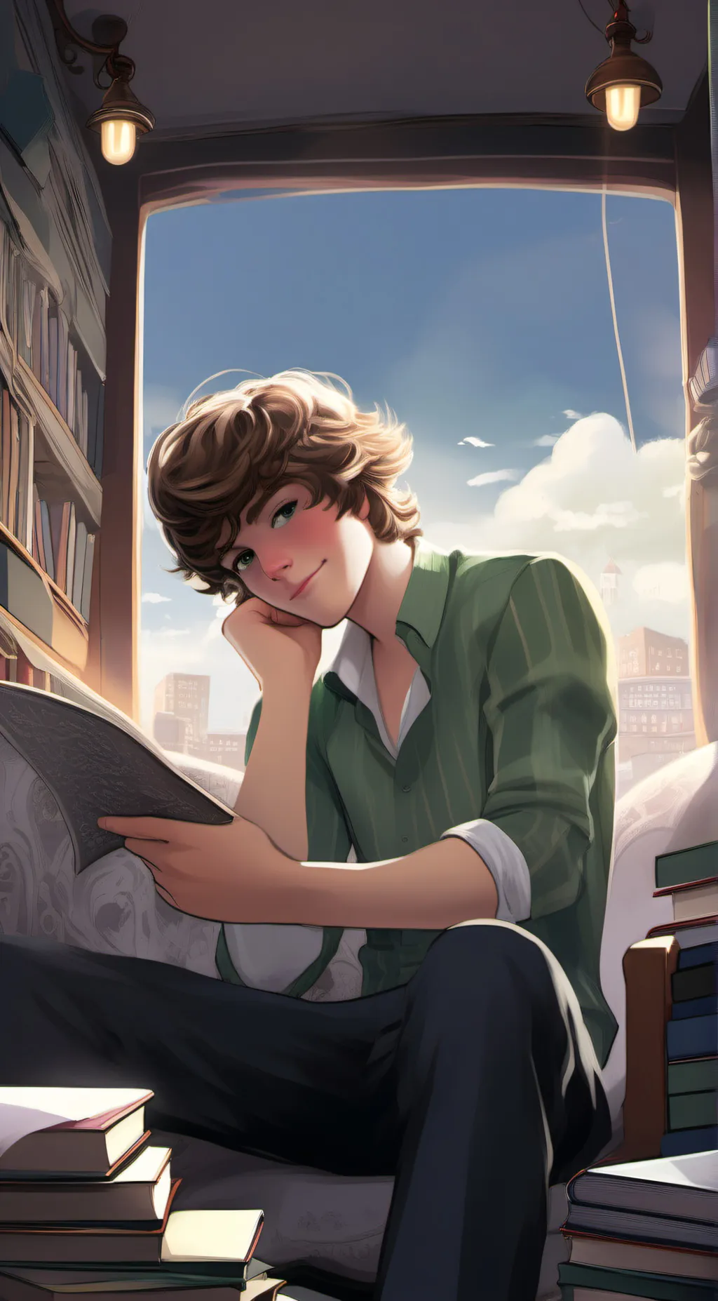 ai character: Brandon  background