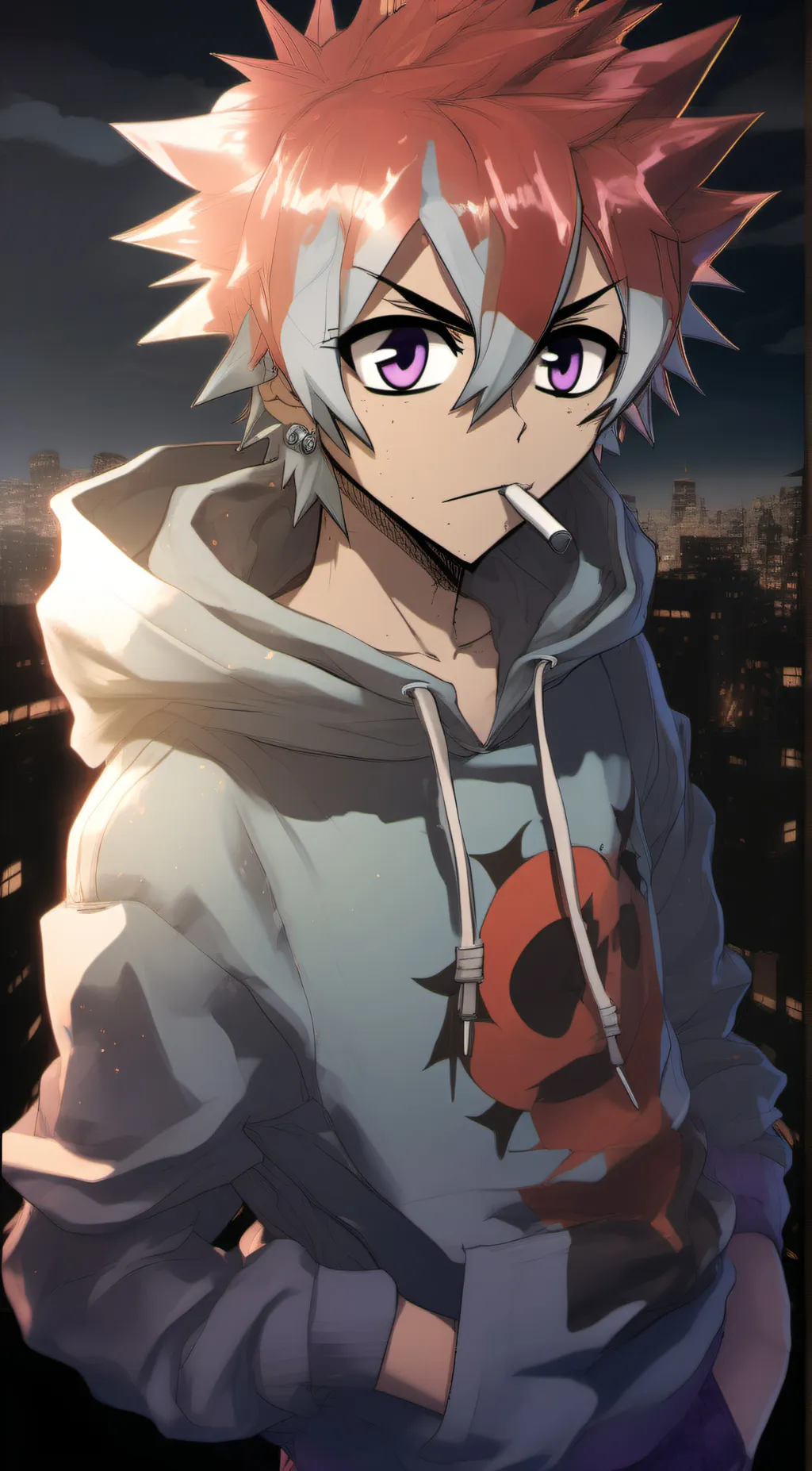 ai character: Miko hoyoharu  background