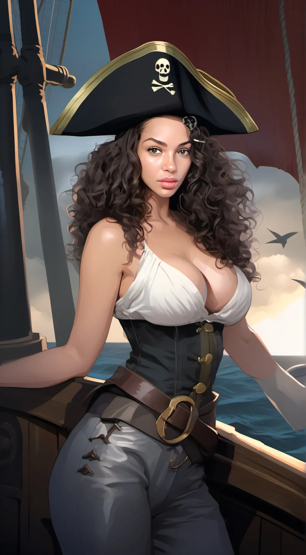 ai character: Captian Shaw  background