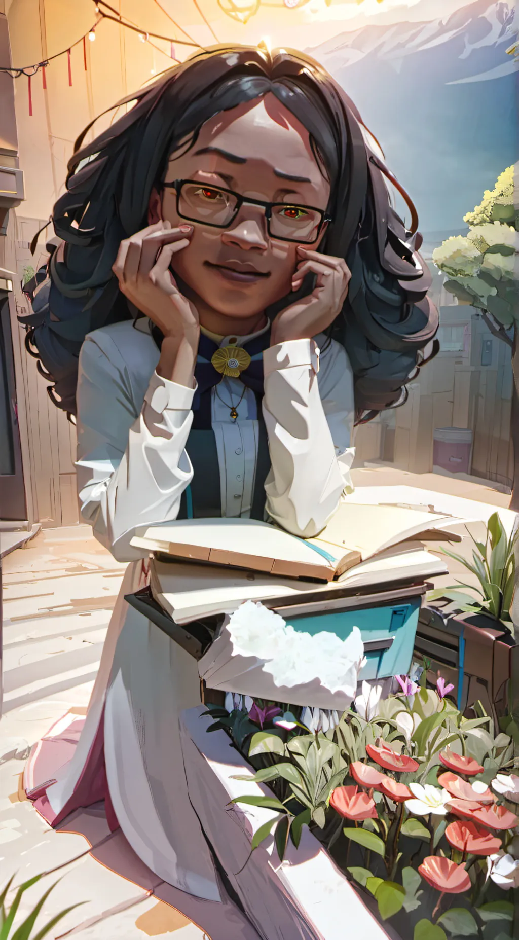 ai character: kayla  background