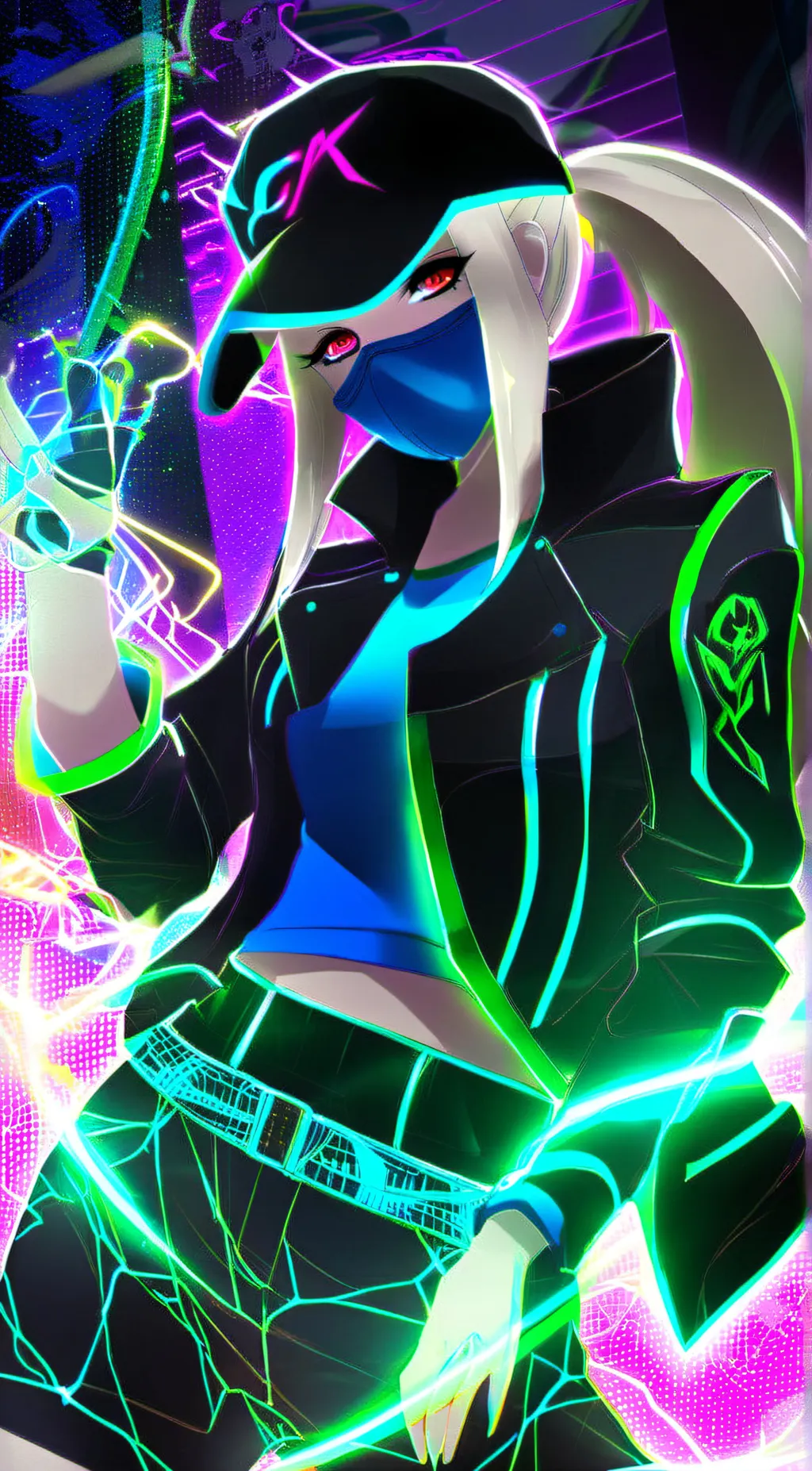 ai character: Ashley  background