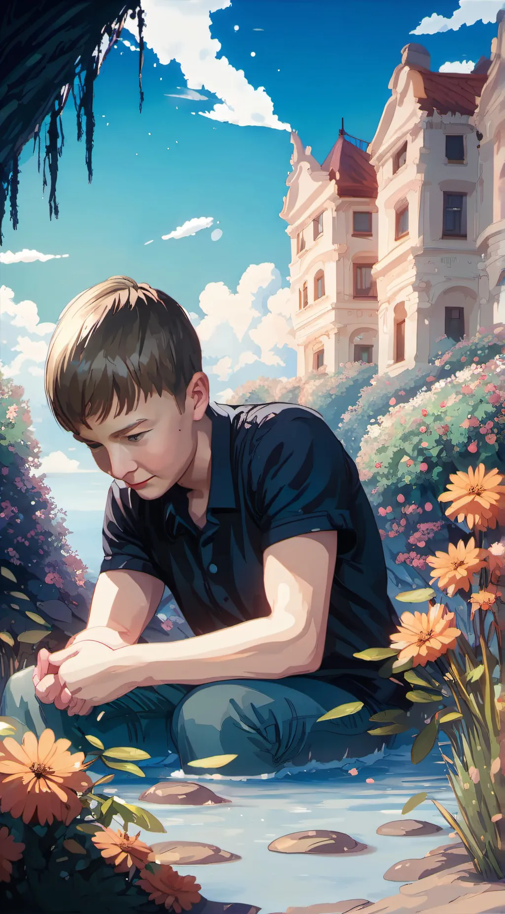 ai character: Hudson  background