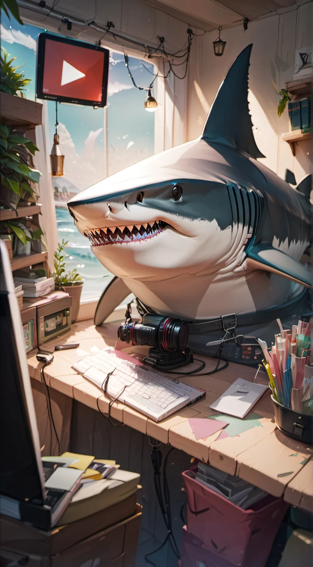 ai character: Sharksfor1YT943  background