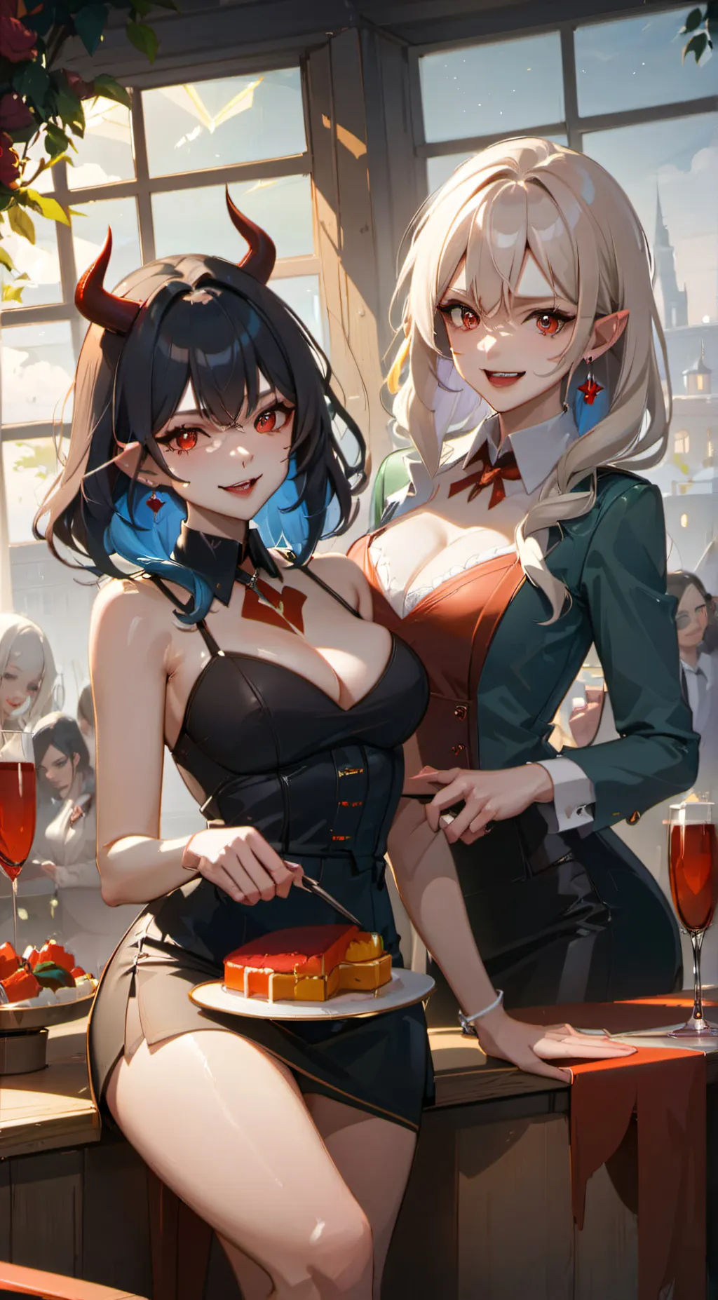 ai character: nina and mio background