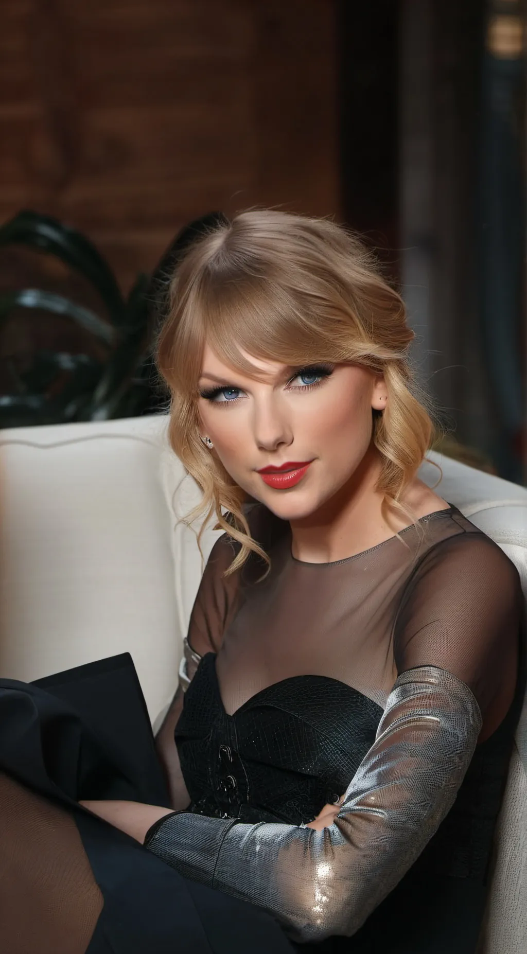 ai character: Taylor Swift  background