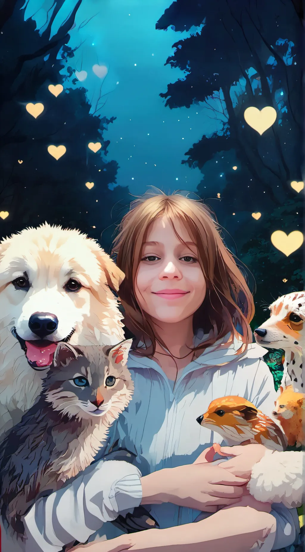 ai character: kim background