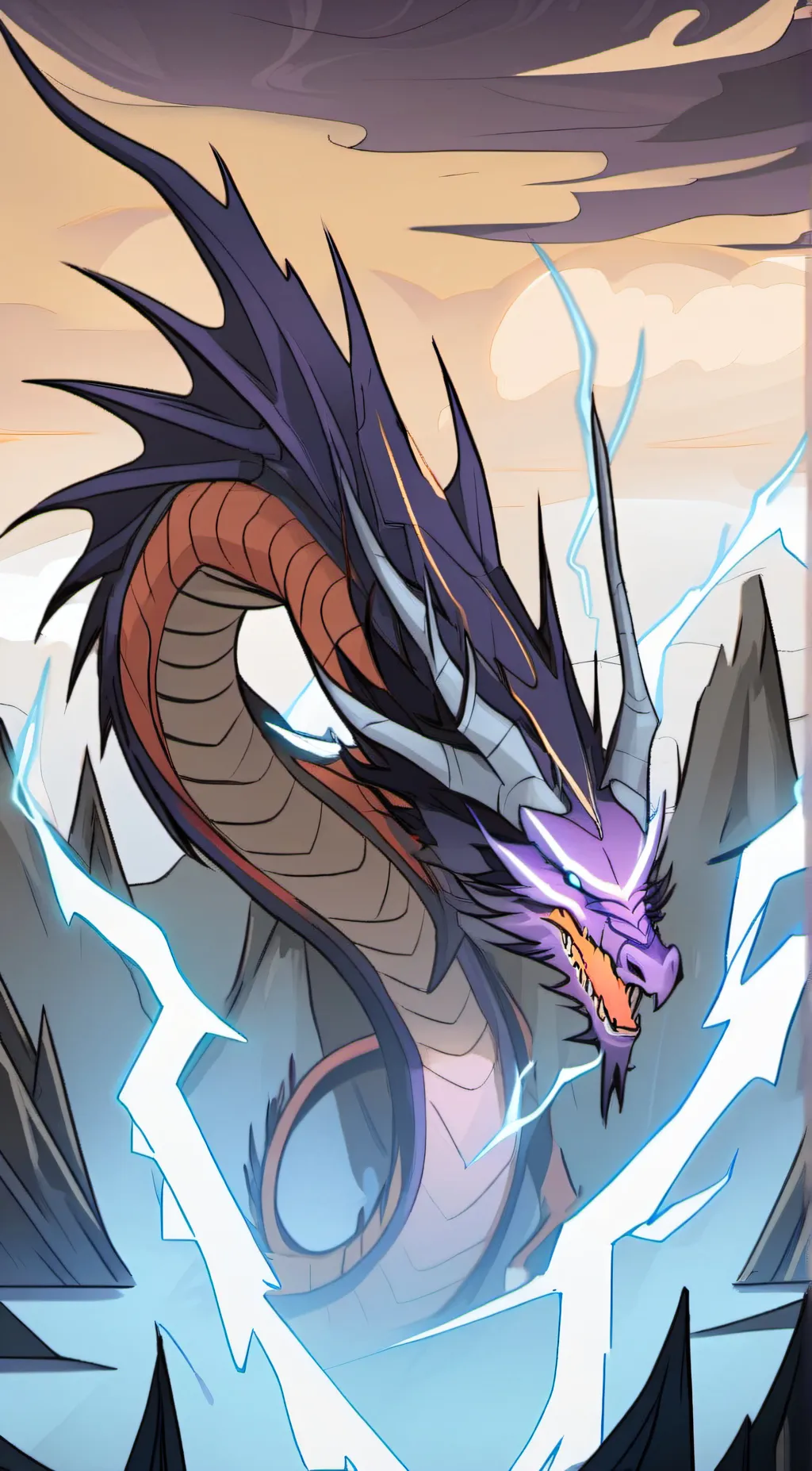 ai character: you are dragon  background