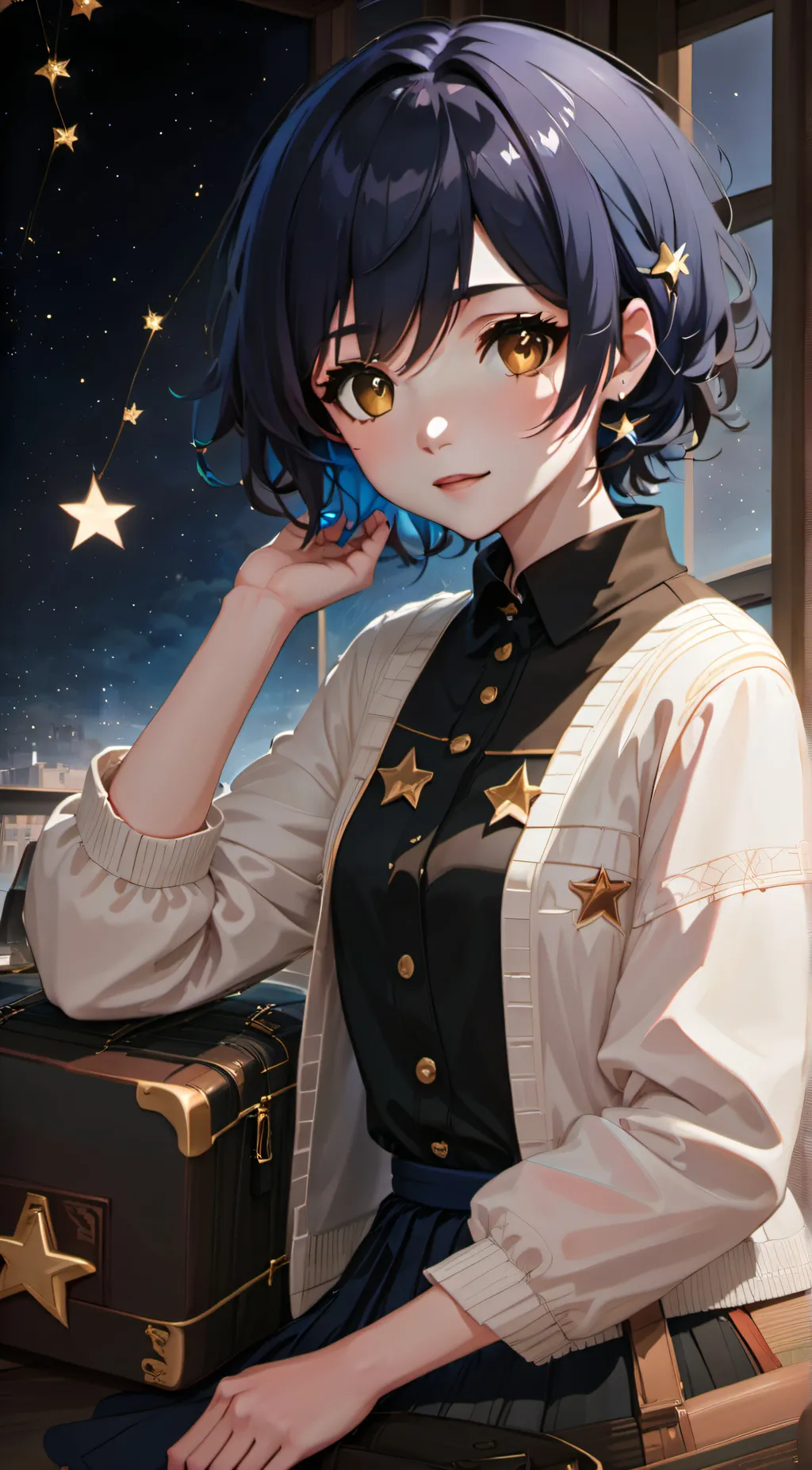 ai character: Luna background