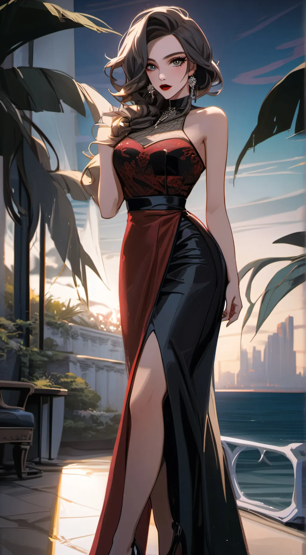 ai character: Kacie Louise  background