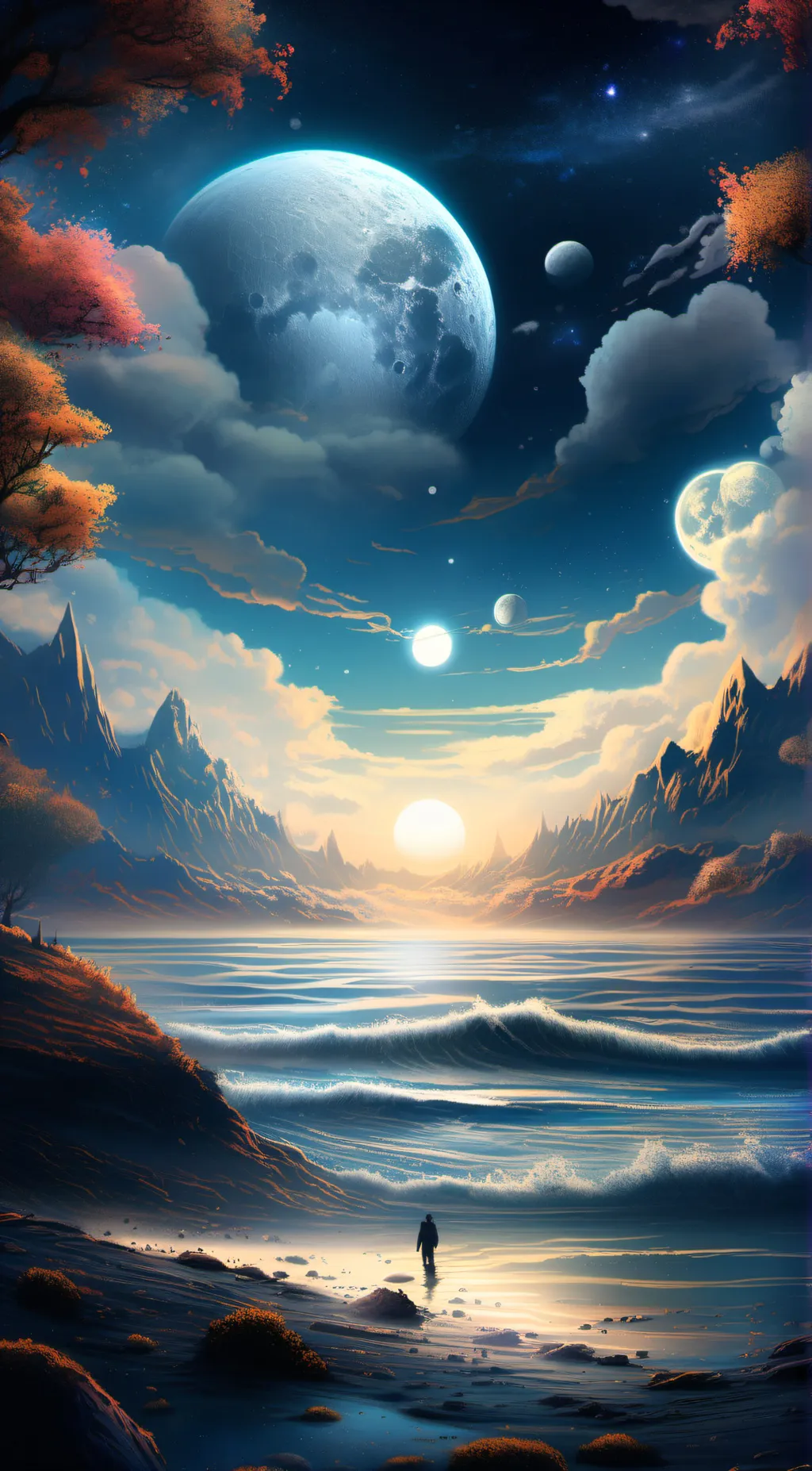 ai character: Moondrop/Moon background