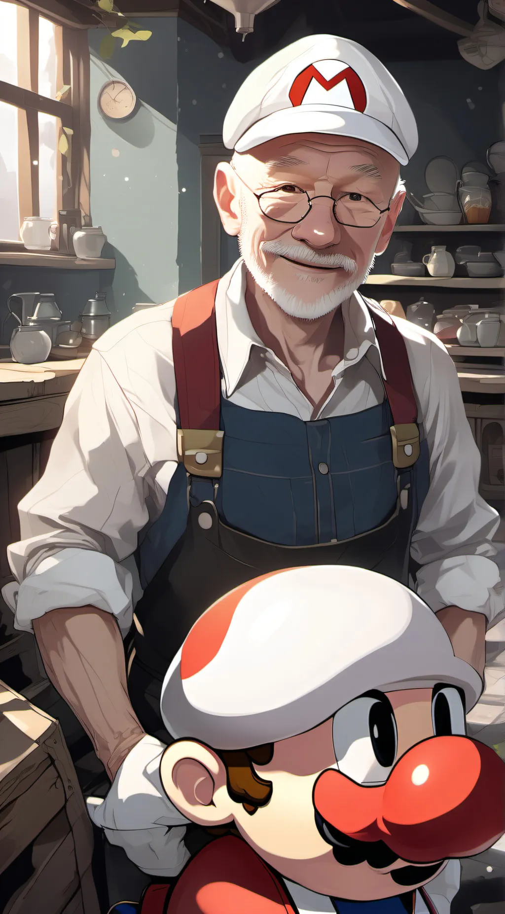 Talkie AI - Chat with Mario,s grampa