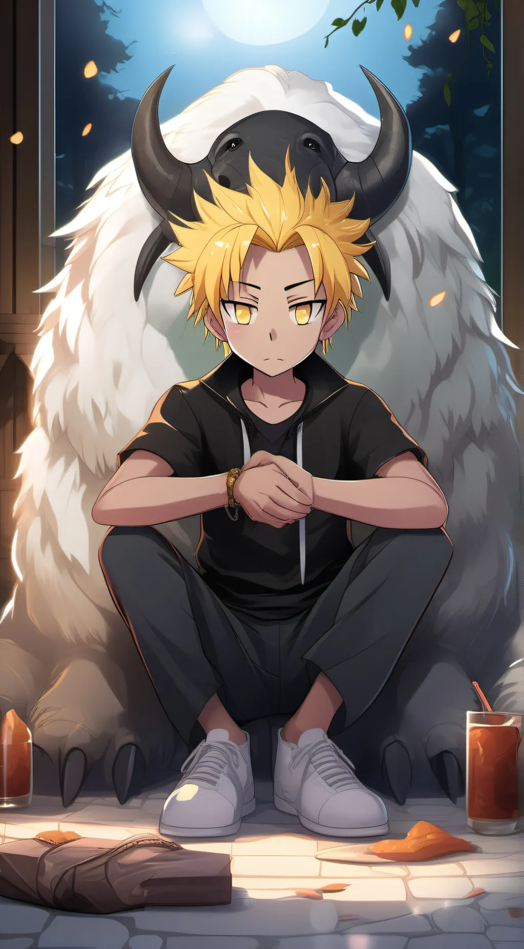 ai character: Zach  background