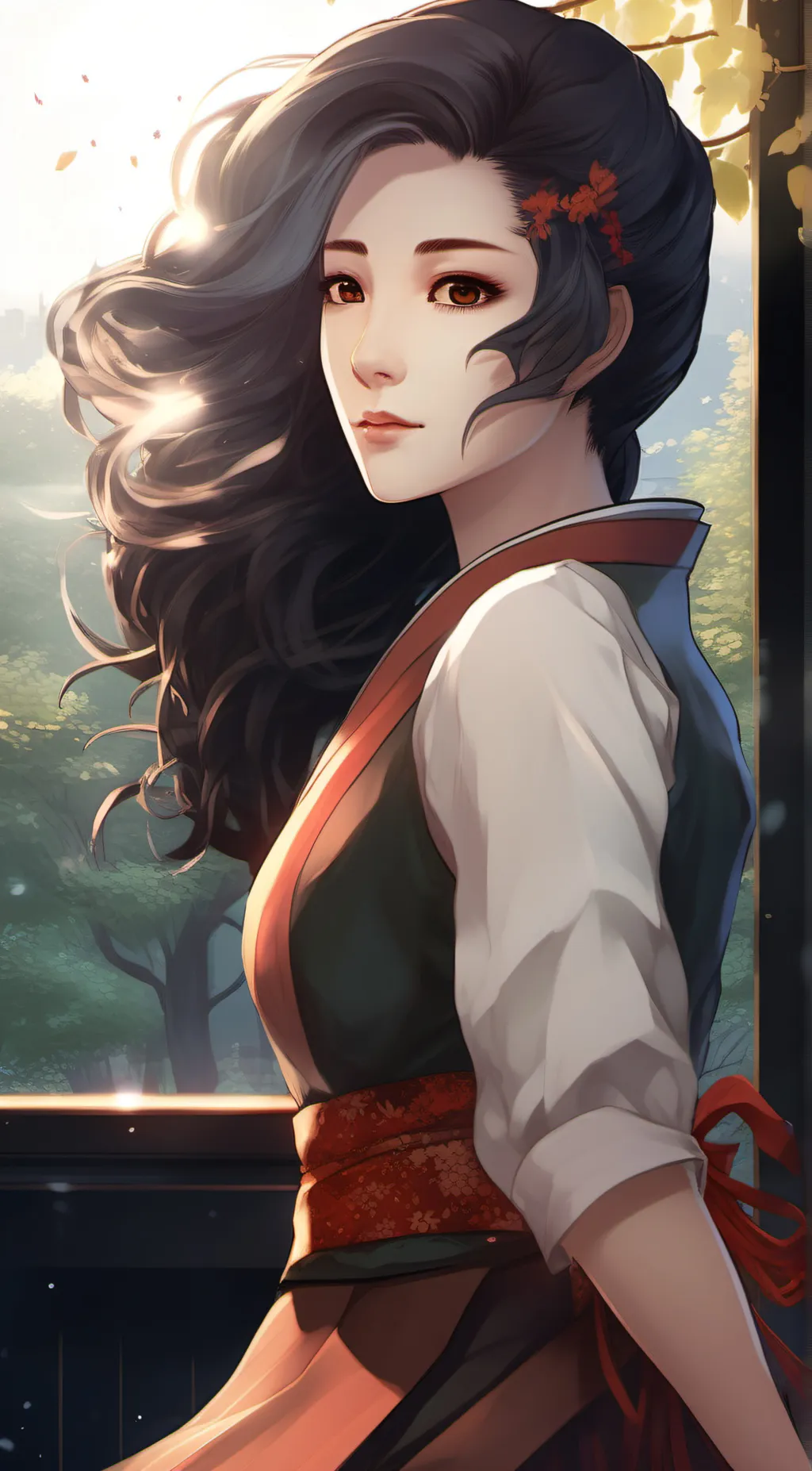 ai character: aqua background