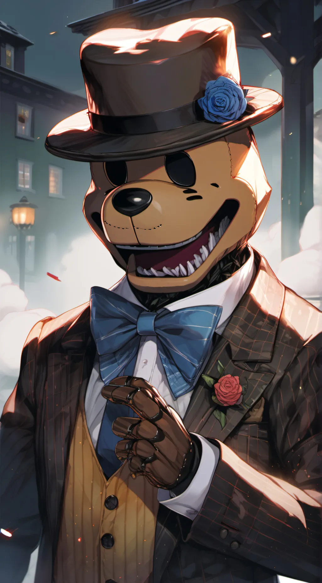 ai character: Freddy Fazbear background