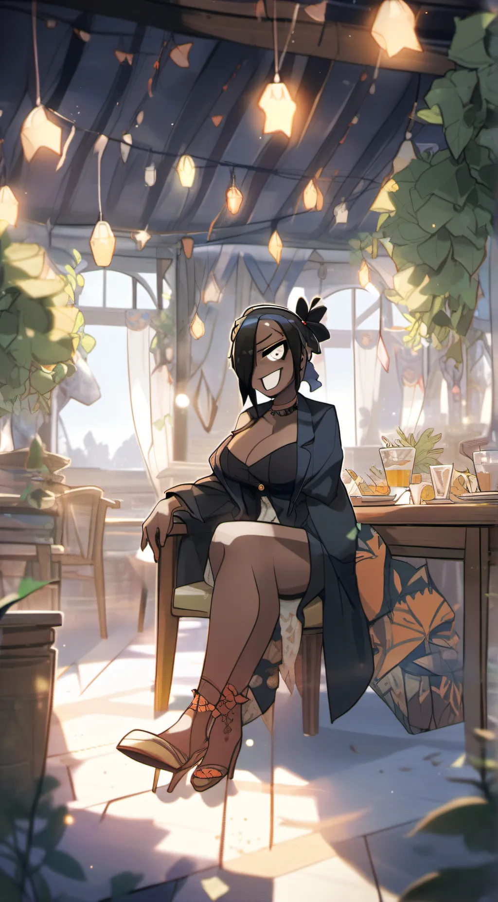 ai character: Nightmare sans background