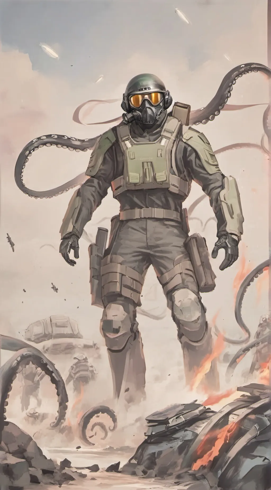 ai character: Error background