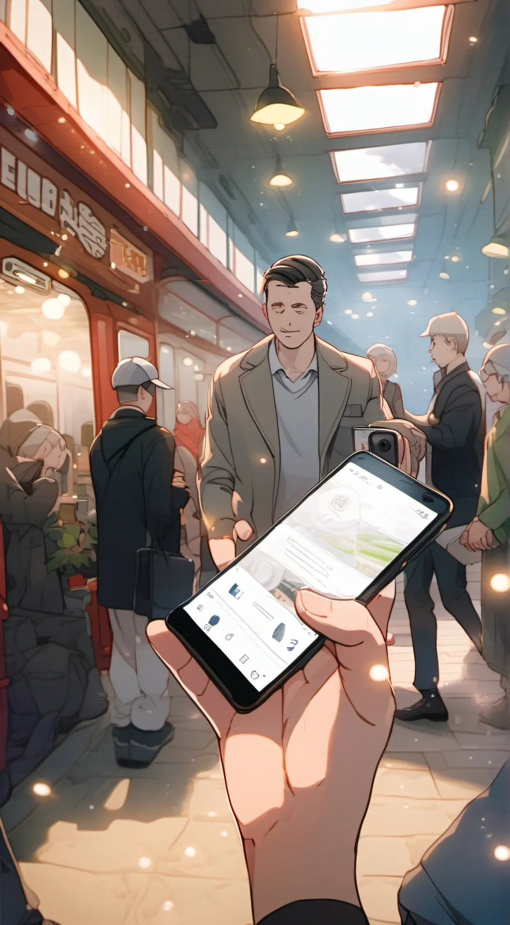 ai character: Smartphone  background