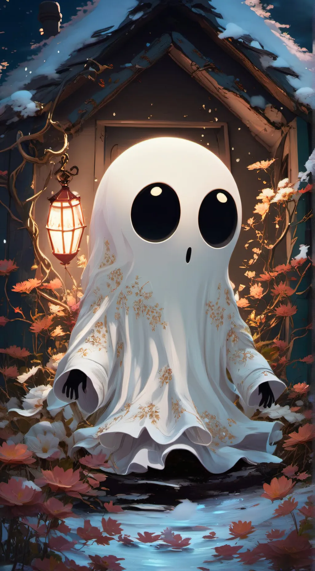 ai character: ghostie background