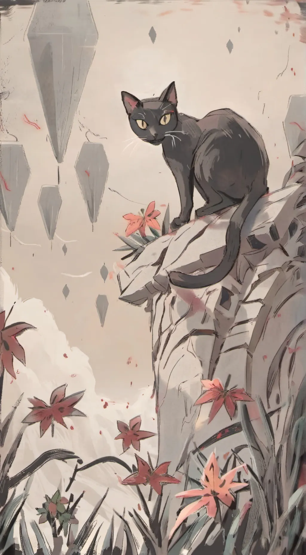 ai character: just a cat background