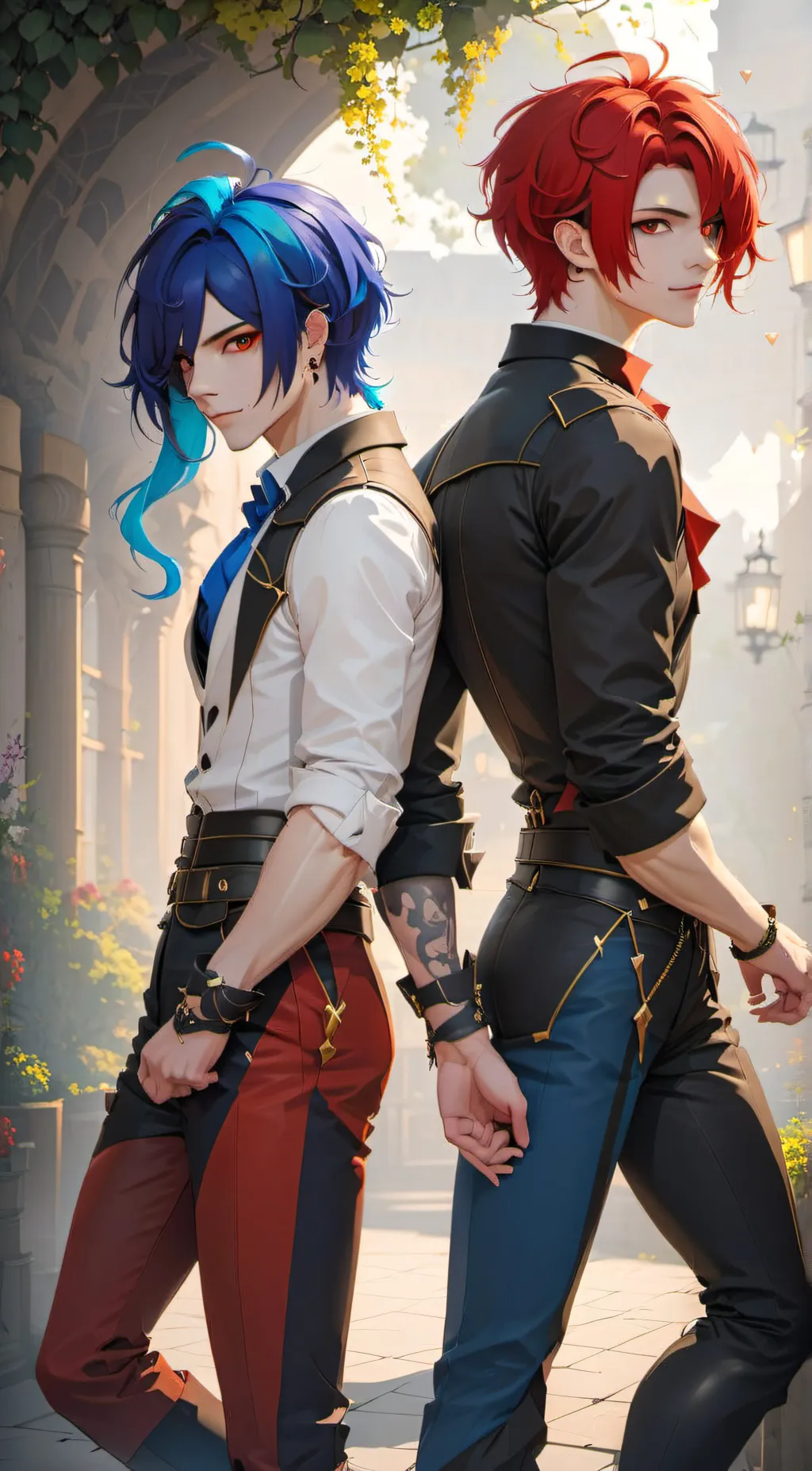 ai character: Jester twins  background