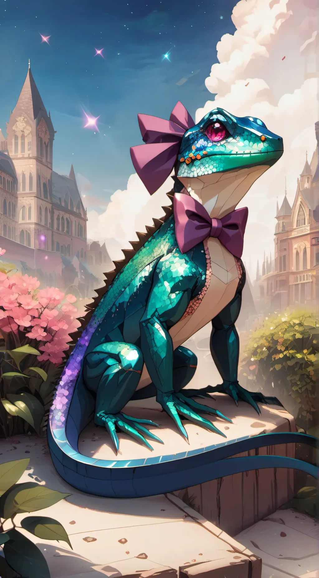 ai character: crystal  background