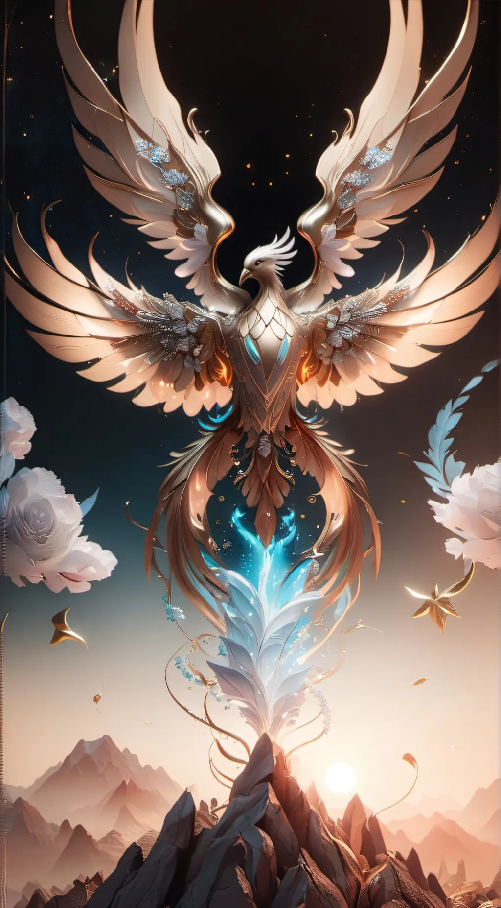 ai character: Phoenix  background