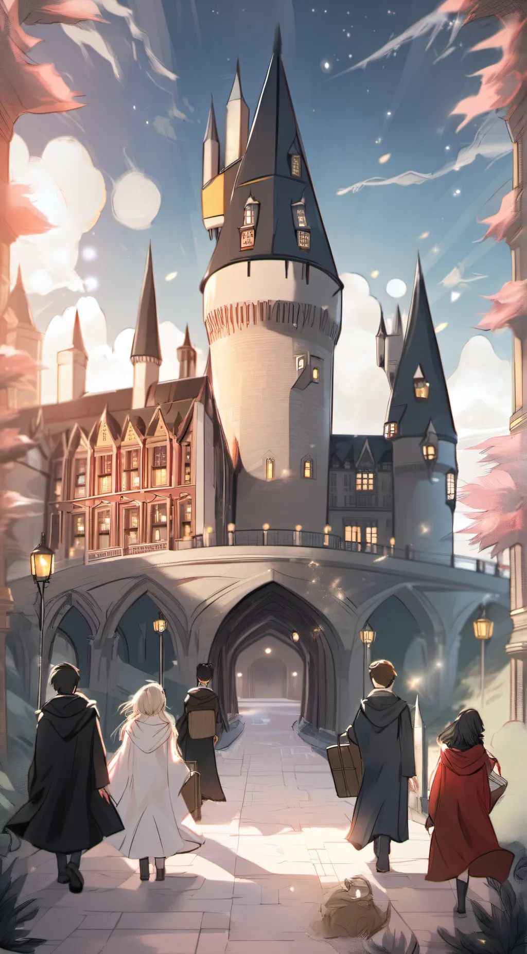 ai character: Hogwarts  background