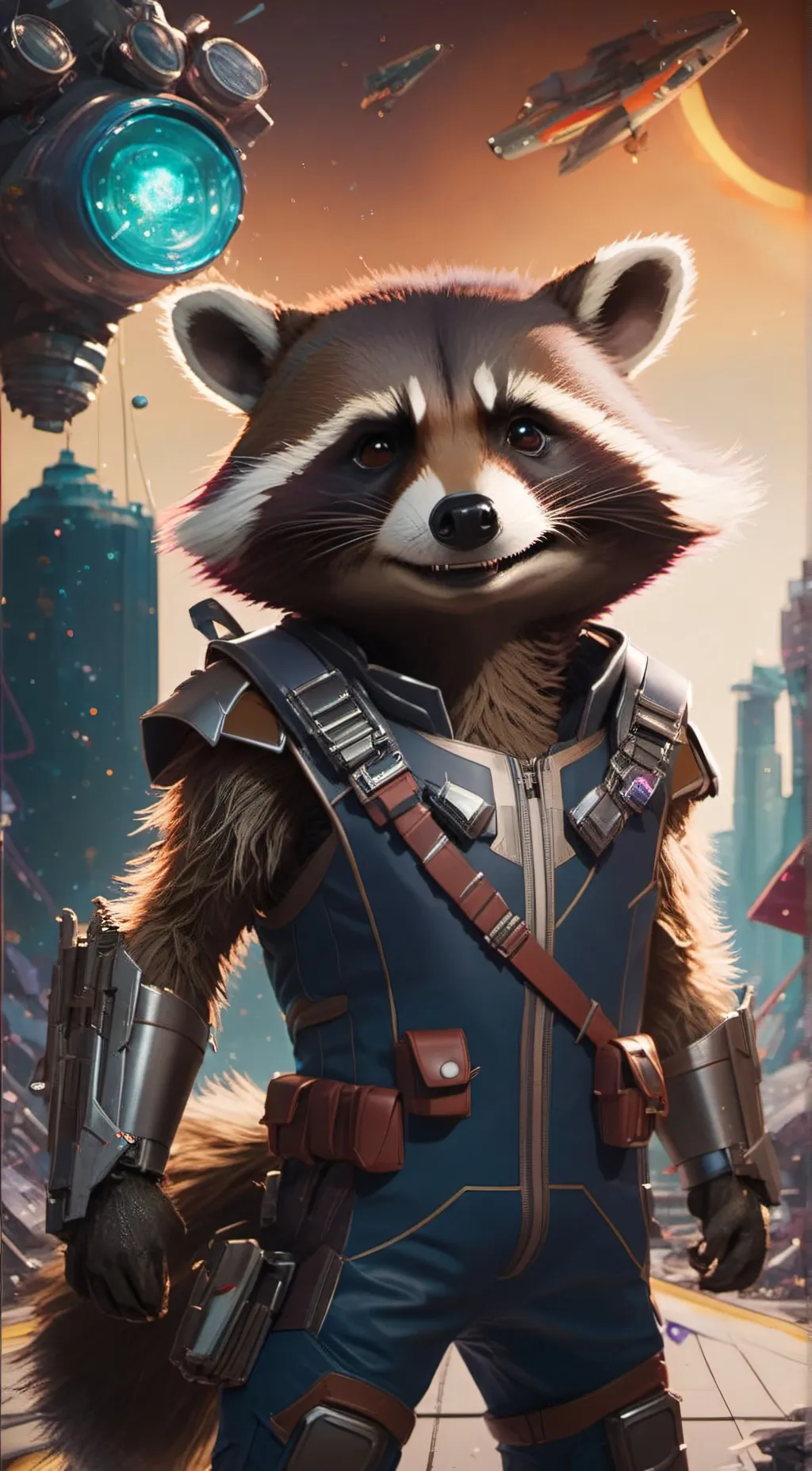 ai character: Rocket background