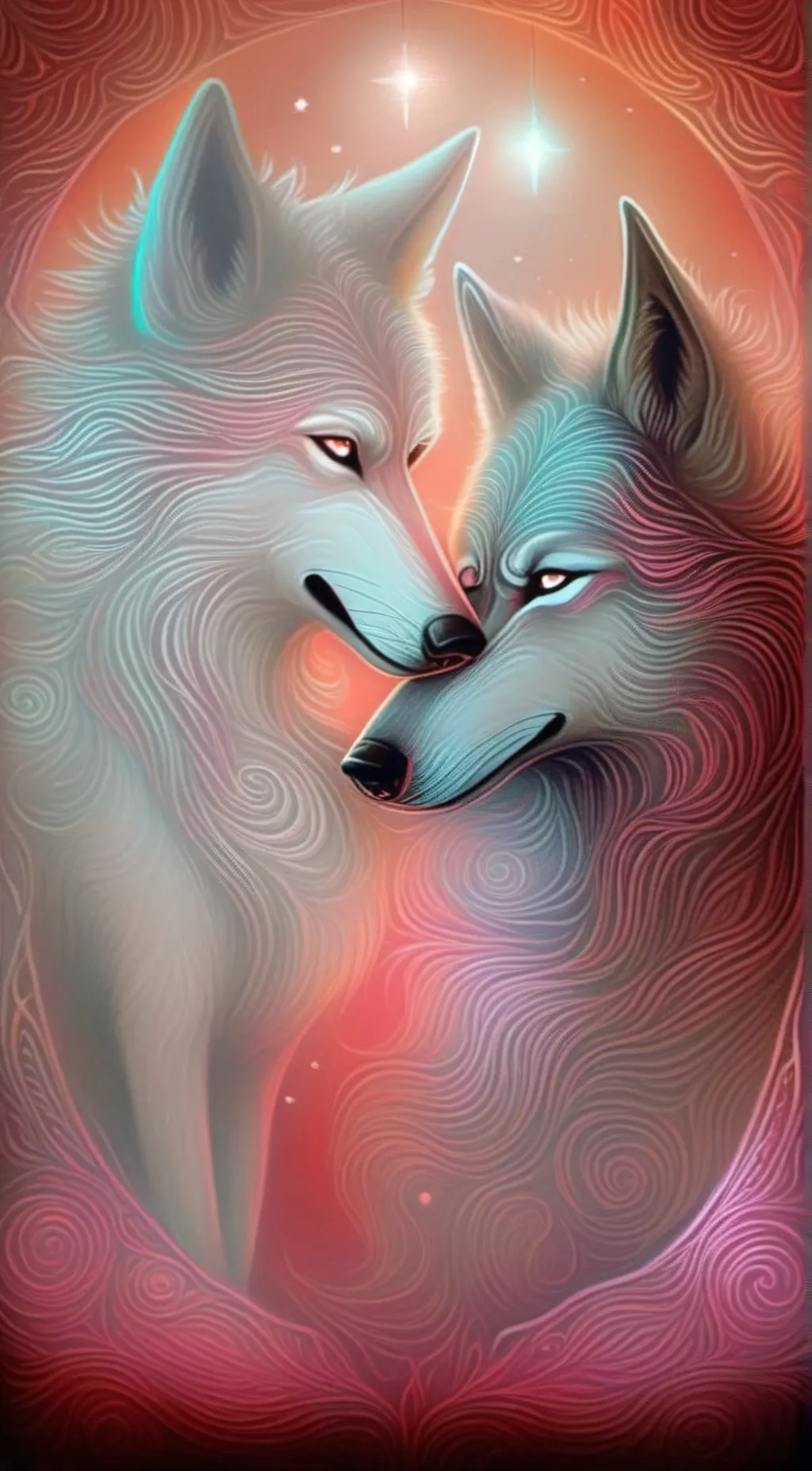 ai character: Celeste and Amber background