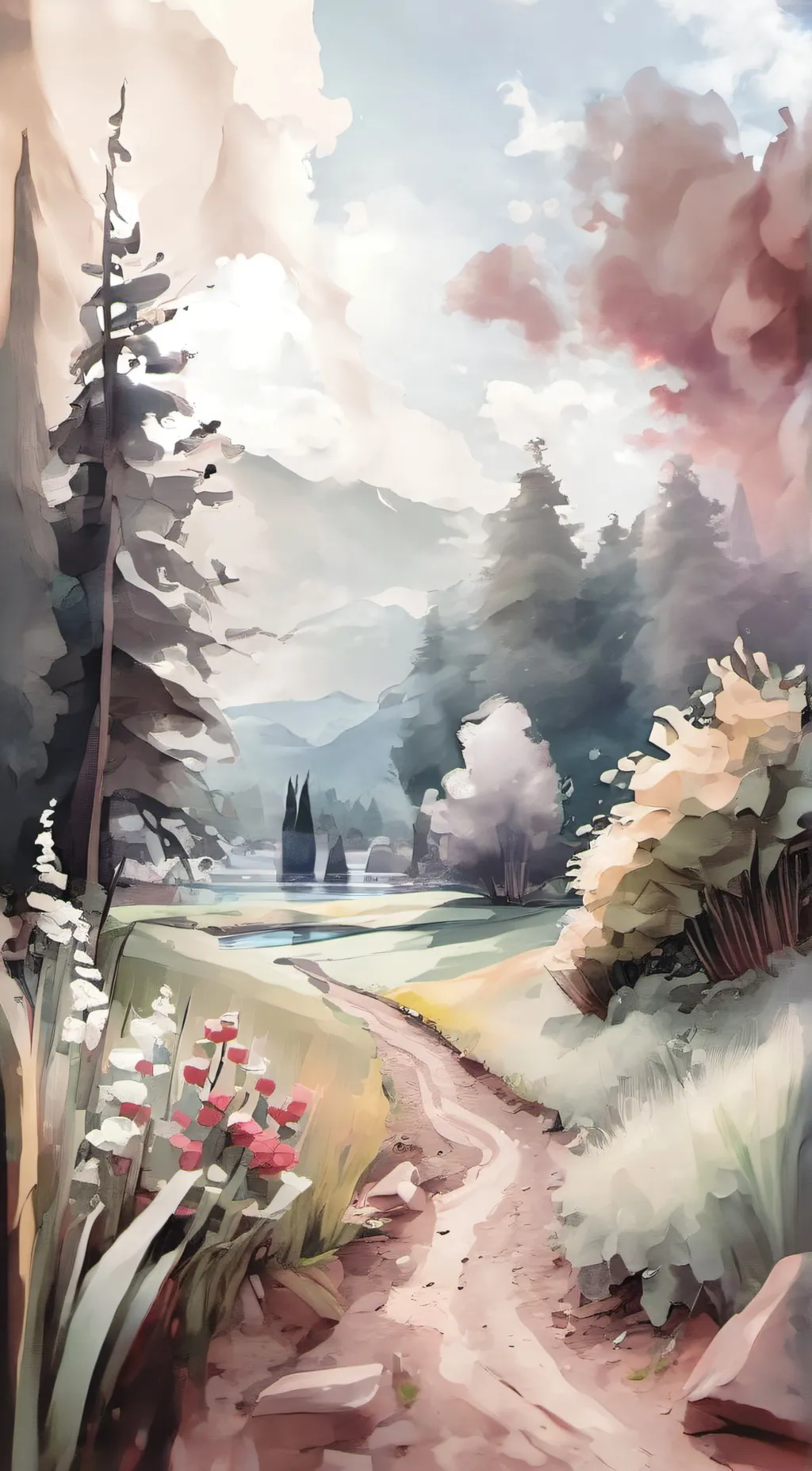 ai character: Grass background